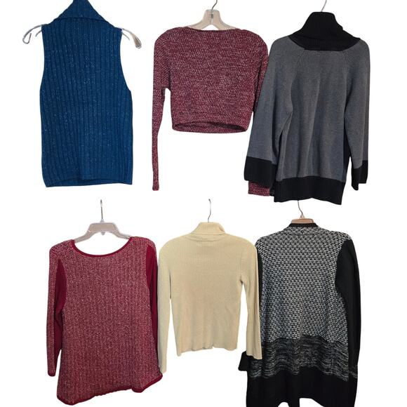 Women's Medium M 8 10 Sweaters Cardigans Pullovers Vests Wholesale Bulk Lot of 6 - Picture 8 of 9